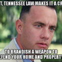 Snow and defense of property in Tennessee